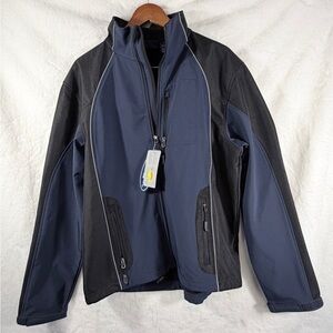 Dutch Harbor Gear Softshell Waterproof Windproof Jacket Men’s Large Navy
